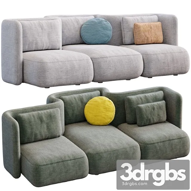 Sofa Gala By Saba 1 3D Model Free