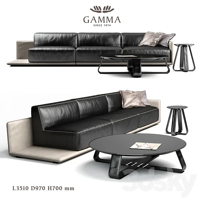 sofa Gamma Border 3DModel