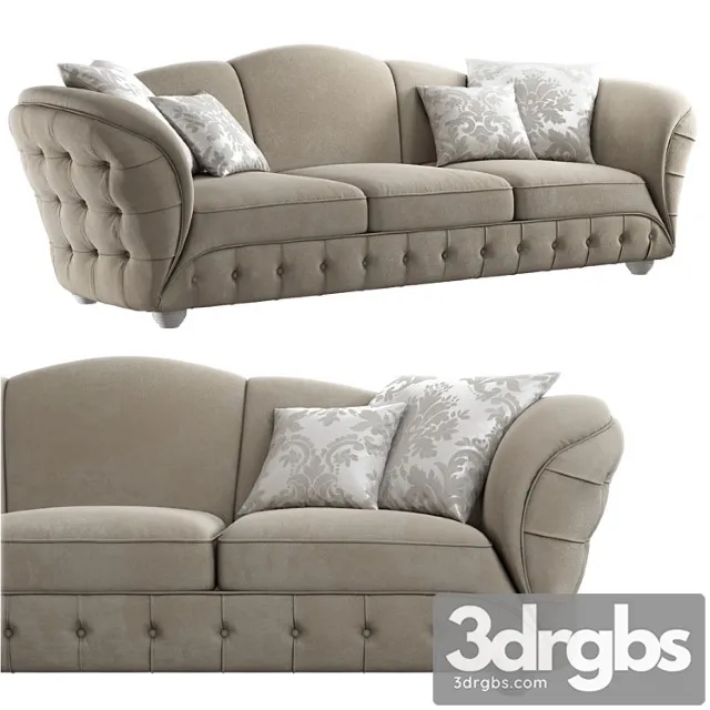 Sofa gold confort scarlett 2 3D Model Free