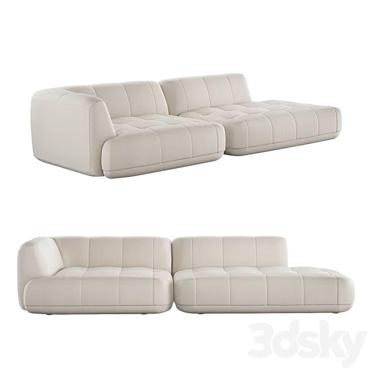 Sofa HAY QUILTON ONE-ARM 3D Model Free