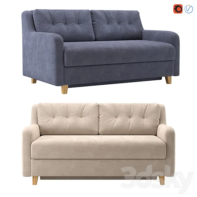 Sofa Helsinki Unterzo 3D Model
