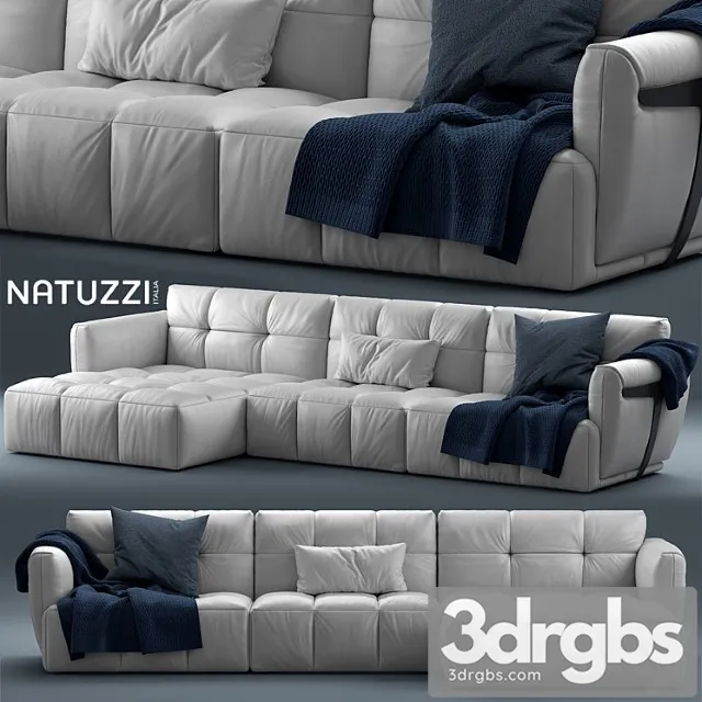 Sofa Herman Natuzzi Italia 3D Model Free
