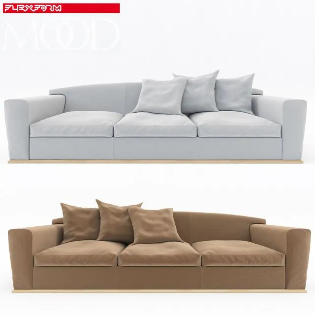 Sofa HILL Flexform 3D Model
