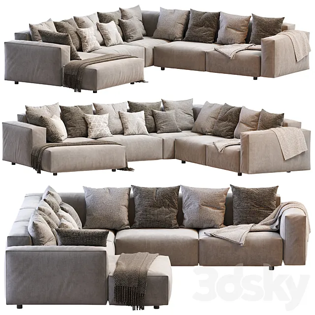 Sofa Hills 01 3D Model