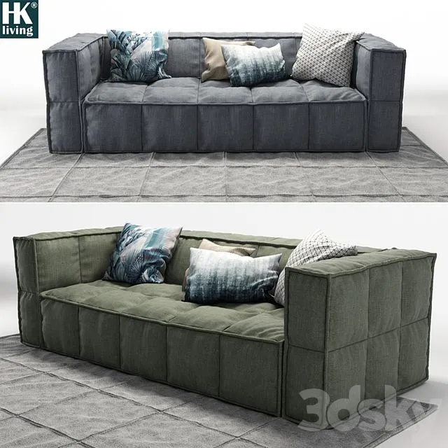 Sofa HK-Living 3D Model
