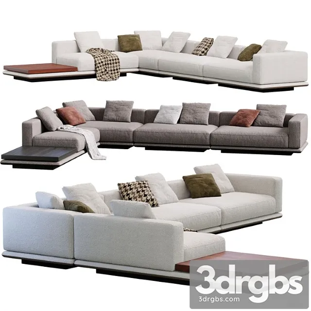 Sofa Horizonte By Minotti 3D Model Free
