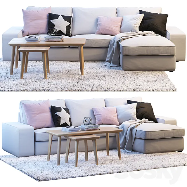 Sofa Ikea Kivik 3 3DModel