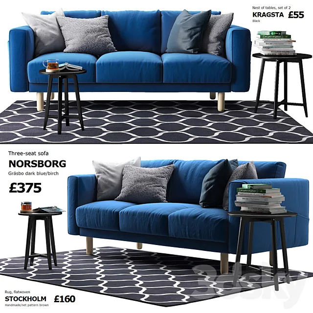 Sofa Ikea Norsborg 2 3DModel