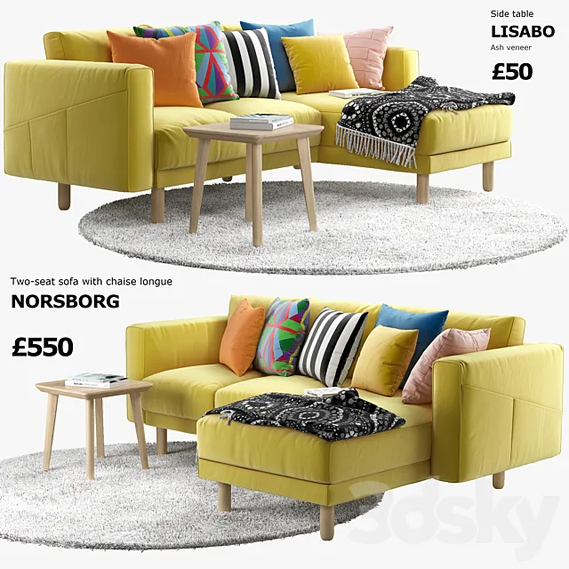 Sofa Ikea Norsborg 3 3DModel