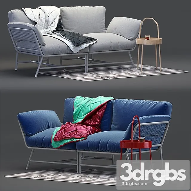 Sofa ikea ps 2017 2 3D Model Free