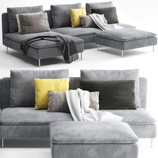 Sofa Ikea Soderhamn 3D Model