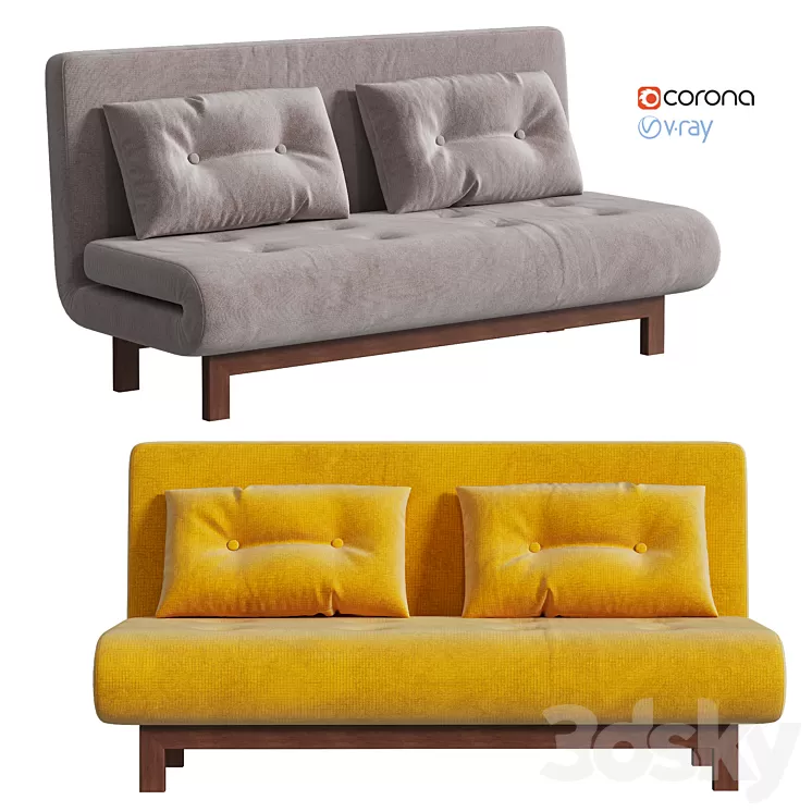 Sofa IModern Doris 2 colors 3D Model