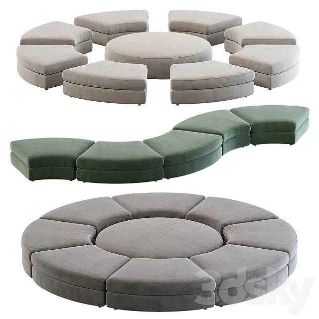 Sofa italia loman 3D Model