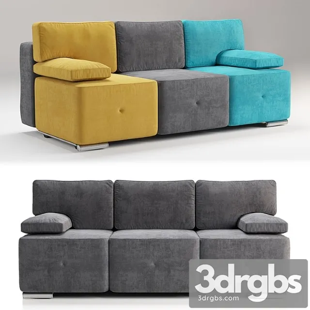 Sofa javier luna 2 3D Model Free
