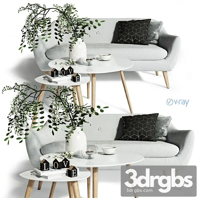 Sofa jysk egedal 2 3D Model Free