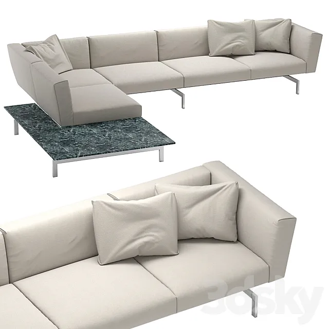 Sofa Knoll Avio Sofa 2 3D Model