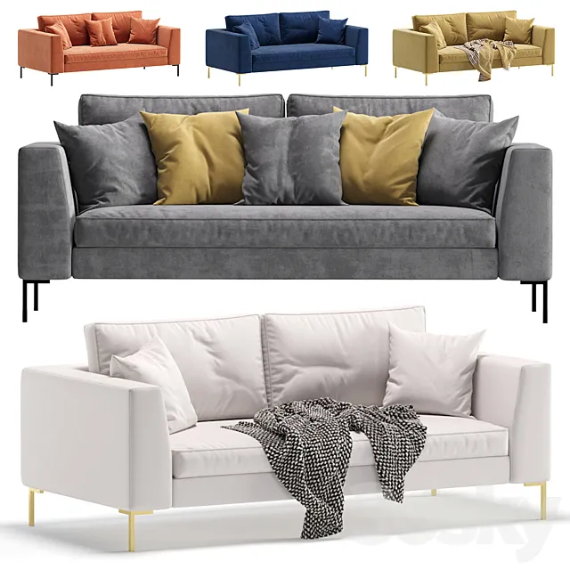 Sofa Kona 5 Colors Version_Диван Kona 3D Model