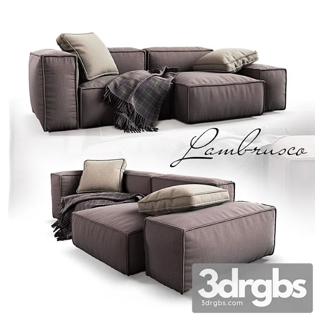 Sofa lambrusco 2 3D Model Free