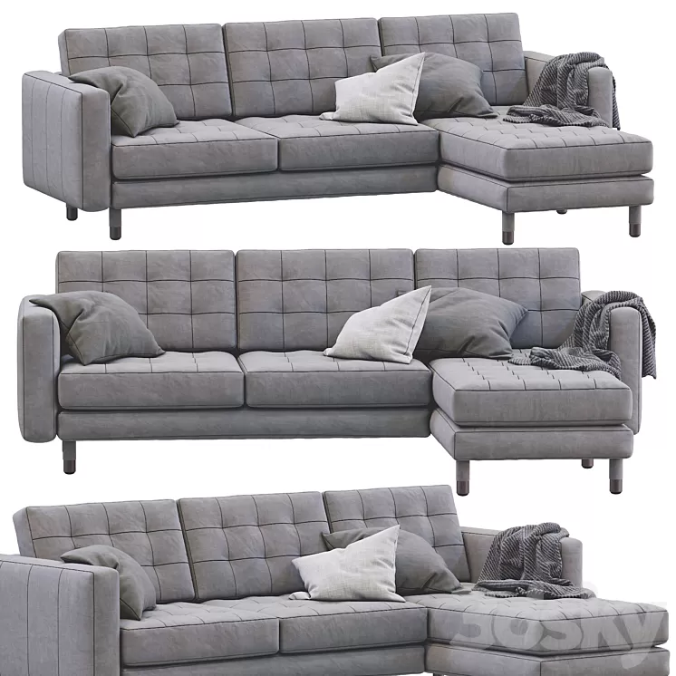 Sofa Landskrona By Ikea 3D Model