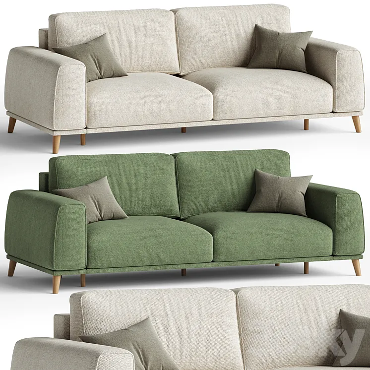 Sofa Laronso Soft Pearl 3D Model Free
