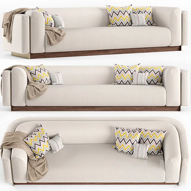 Sofa Laskasas Wellington 3D Model