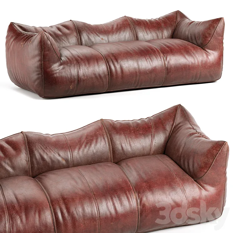 Sofa Le Bambole 3 Seater 3D Model Free