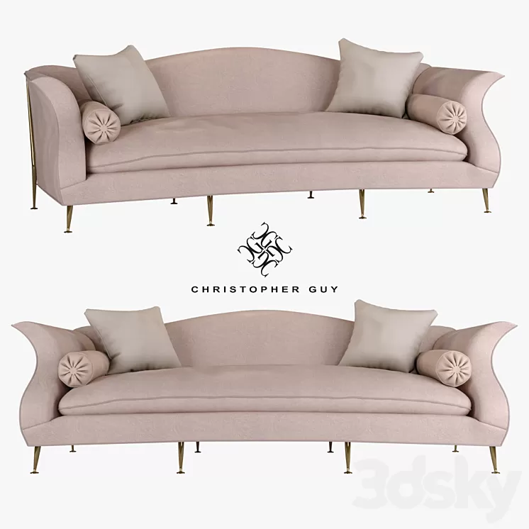 Sofa Le Colbert Christopher Guy 3D Model