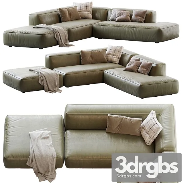 Sofa Lema Cloud Leather 3D Model Free