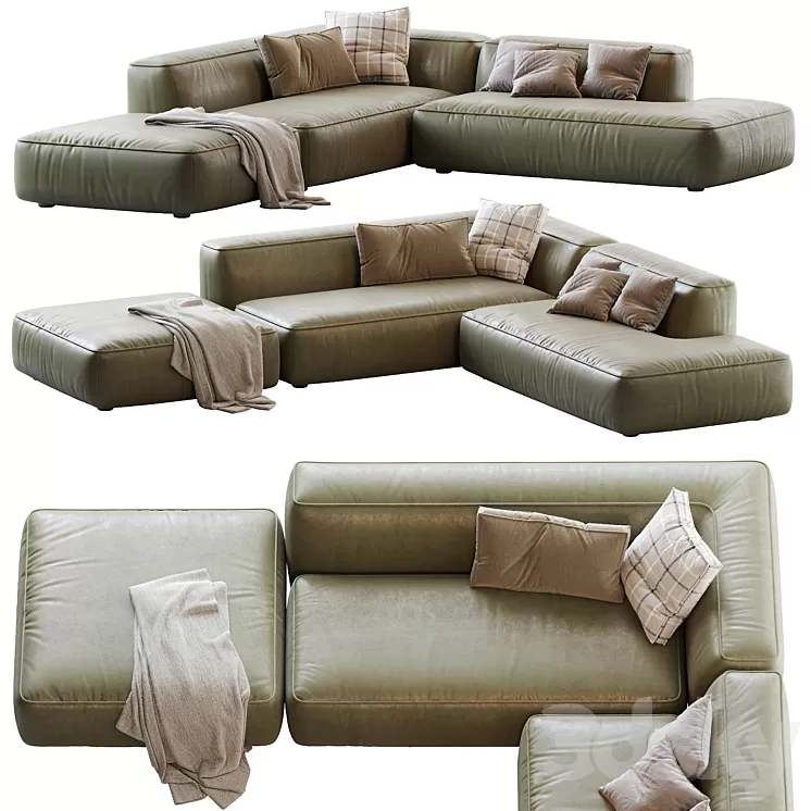 Sofa Lema CLOUD_Leather 3D Model