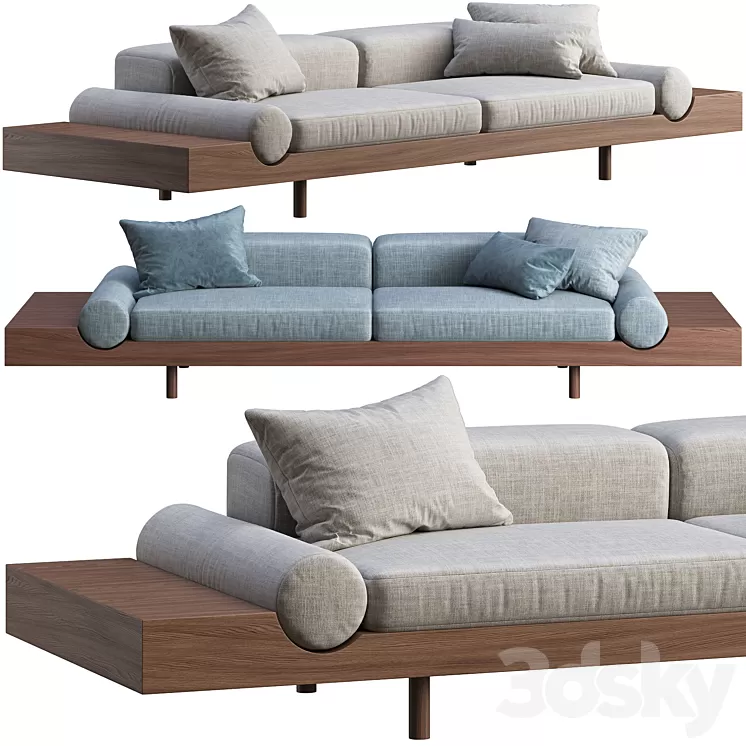 Sofa Living Divani Kasbah 3D Model Free