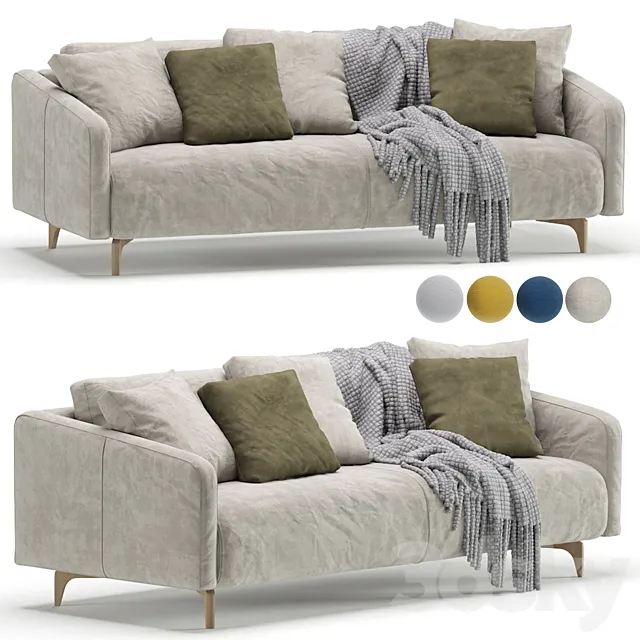 Sofa Ljeri Barhat Beige By Divan.ru _ Sofa Ljeri 3D Model