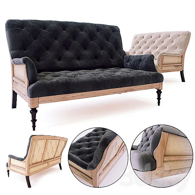 Sofa loft designe model 3835.4038.4092 3DModel