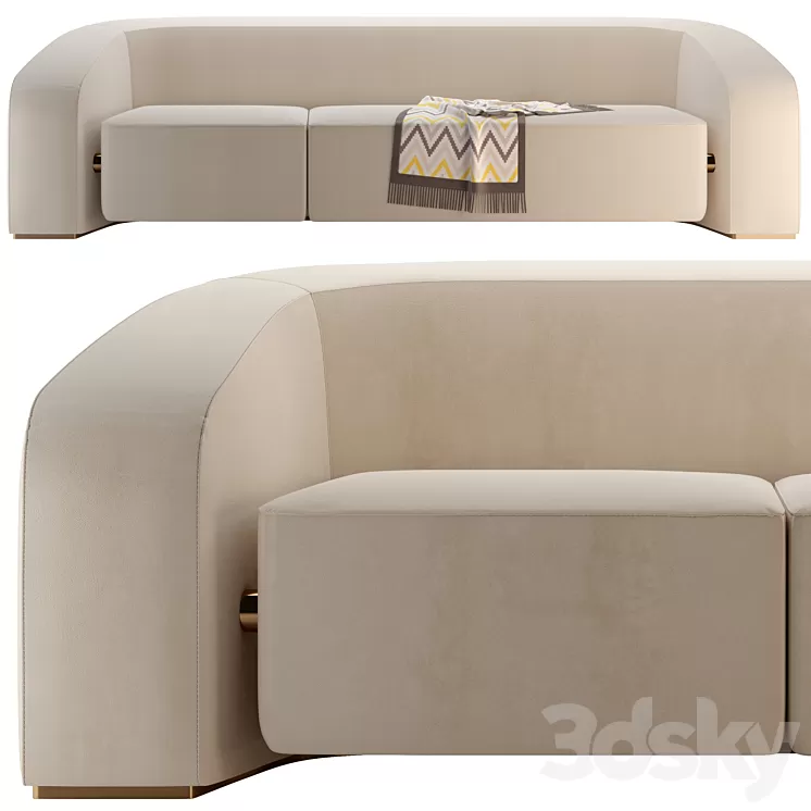 sofa LS06 by Luca Stefano 3D Model