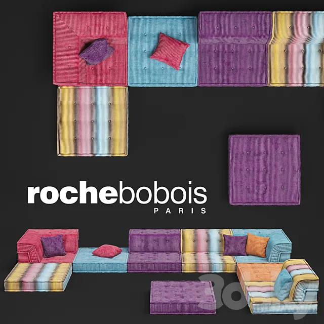 Sofa Mah Jong Roce Bobois 3D Model