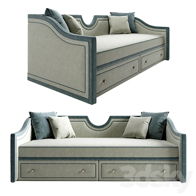 Sofa Manifesto Silver 3D Model