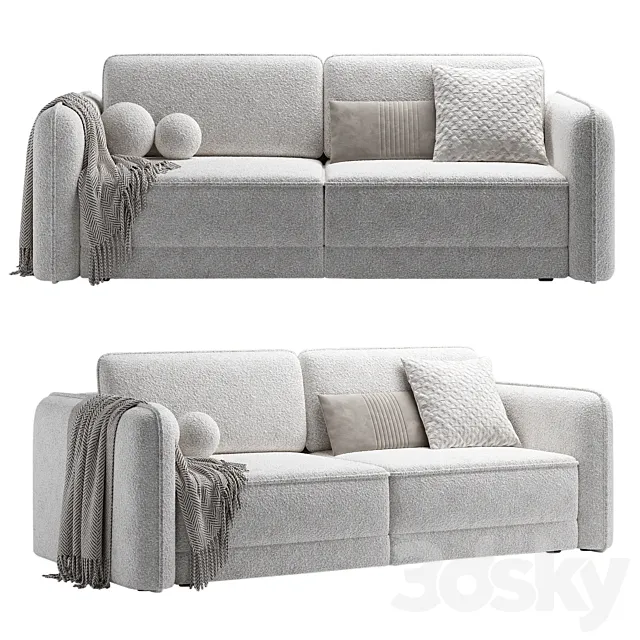 Sofa Marley straight Dantone Home 3D Model