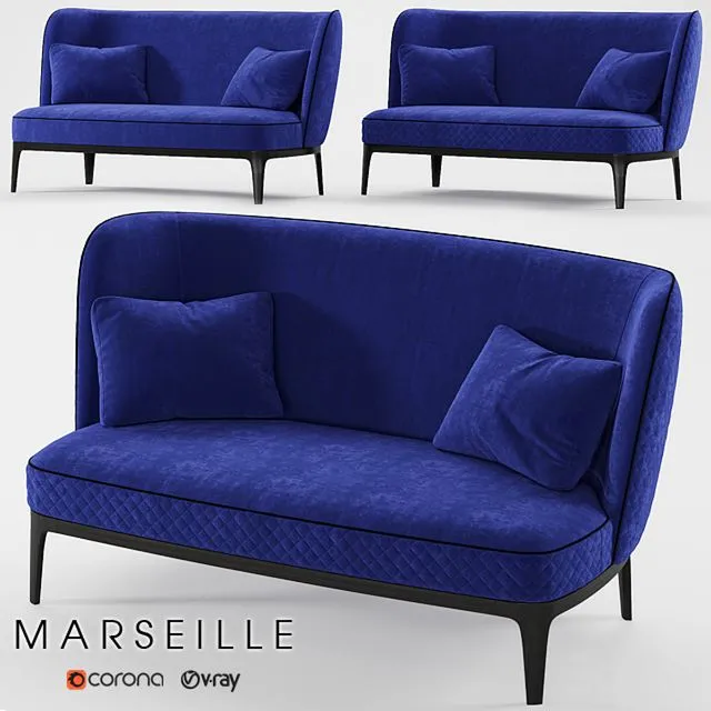 Sofa Marseille 3D Model