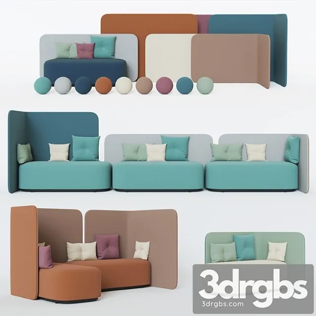 Sofa Martela Podlounge 3D Model Free
