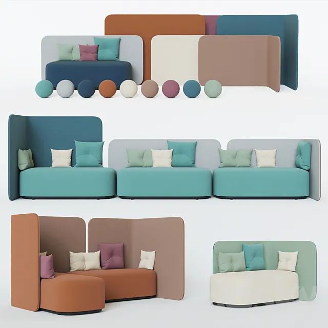 Sofa Martela PODLOUNGE 3D Model