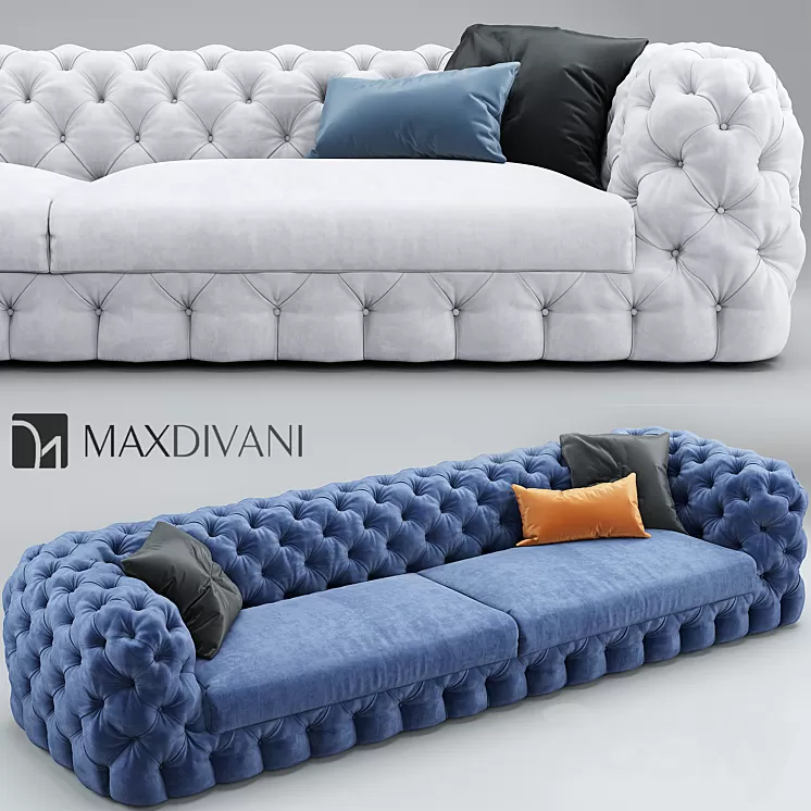 Sofa MaxDivani AUTOGRAFO Tufted 3D Model