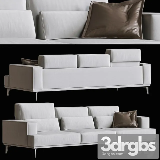 Sofa maxdivani groove 2 3D Model Free