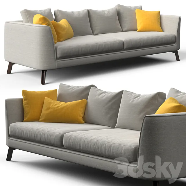 sofa Mcqueen Sofa 401LA - large 3DModel