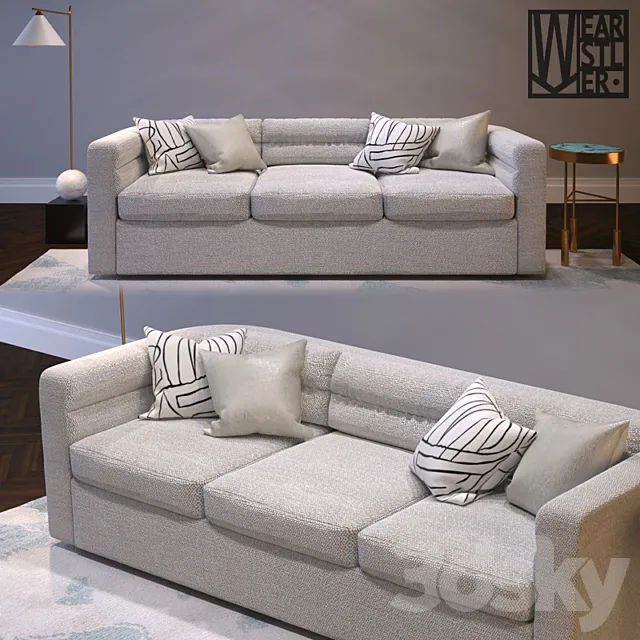 Sofa Melrose by Kelly Wearstler 3D Model