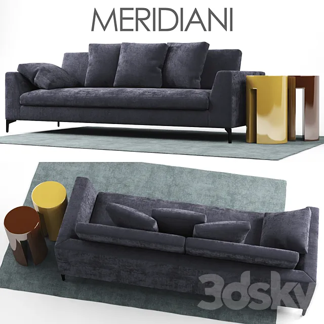 Sofa Meridiani LOUIS UP Sofa 3D Model