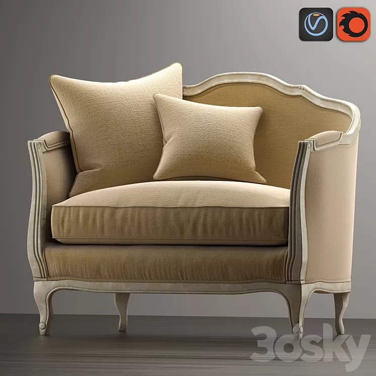 SOFA MINI ONDINE SALON BENCH 3D Model