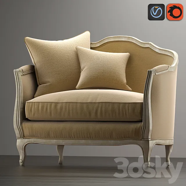 SOFA MINI ONDINE SALON BENCH 3DModel