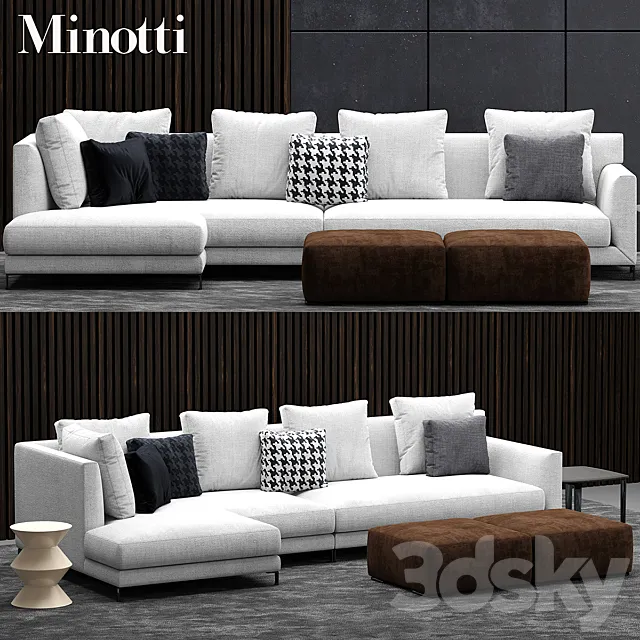 Sofa minotti allen 3DModel