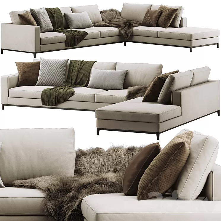 Sofa minotti andersen 3D Model