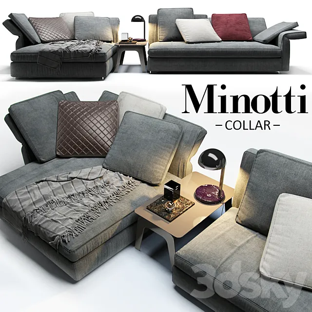 Sofa Minotti Collar 3DModel