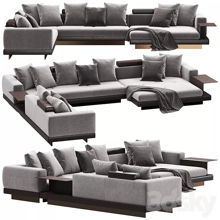 Sofa Minotti Connery 3D Model